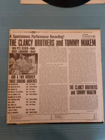 télécharger l'album Download The Clancy Brothers & Tommy Makem - A Spontaneous Performance Recording album