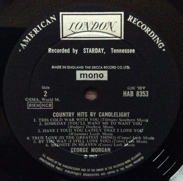 baixar álbum George Morgan - Country Hits By Candlelight