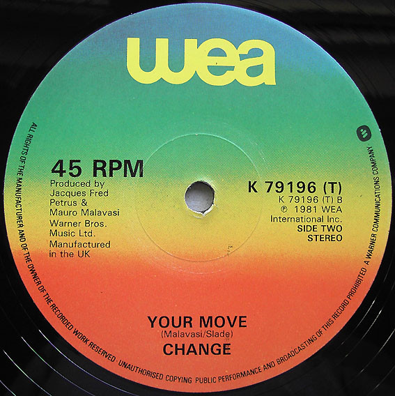 Change – Paradise (1981, Vinyl) - Discogs