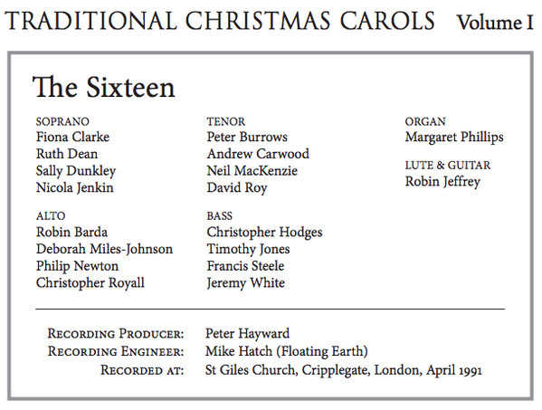 lataa albumi The Sixteen, Harry Christophers - The Complete Traditional Christmas Carols Collection