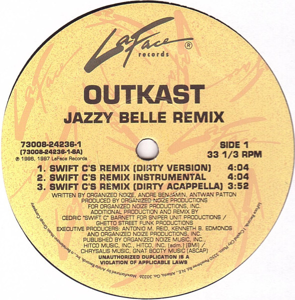 OutKast – Jazzy Belle (Remix) (2003, Vinyl) - Discogs