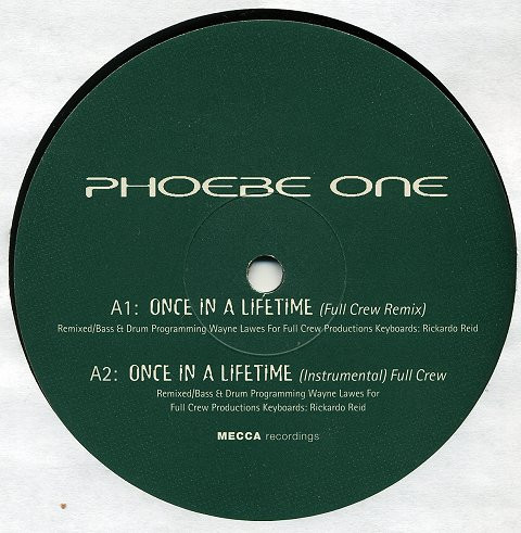 Phoebe One – Once In A Lifetime (1998, Vinyl) - Discogs