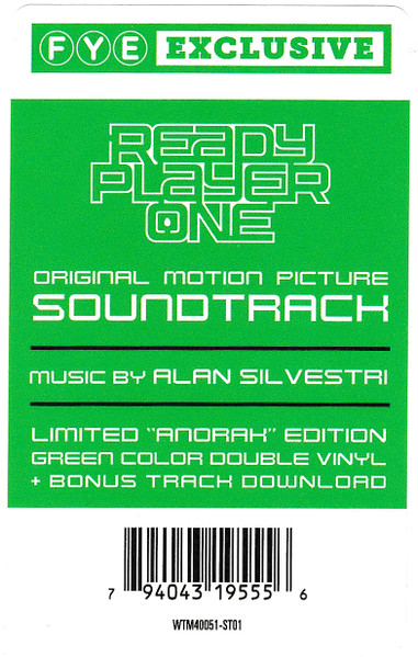 Alan Silvestri – Ready Player One (Original Motion Picture Soundtrack)  (2018, Parzival Blue, Vinyl) - Discogs