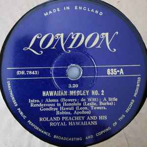 Roland Peachy And His Royal Hawaiians - Hawaiian Medley, No. 2 / Hawaiian Medley, No. 3 album cover
