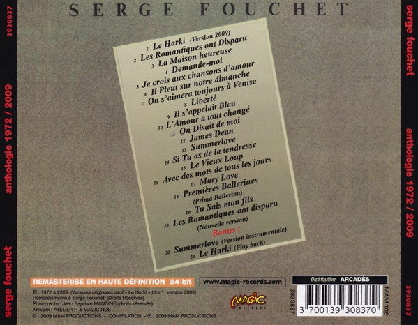 ladda ner album Serge Fouchet - Anthologie 1972 2009