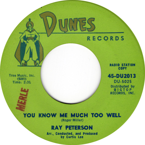 lataa albumi Ray Peterson - You Didnt Care