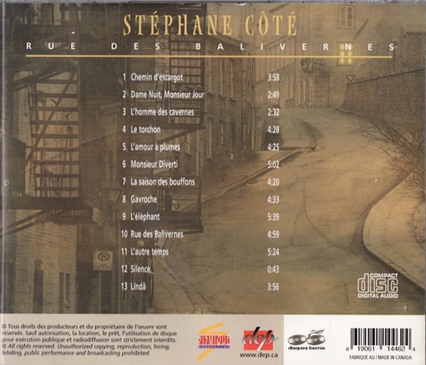 Album herunterladen Stéphane Côté - Rue Des Balivernes