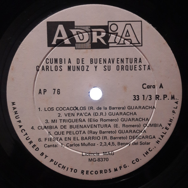 télécharger l'album Carlos Muñoz Y Su Orquesta - Cumbia De Buenaventura