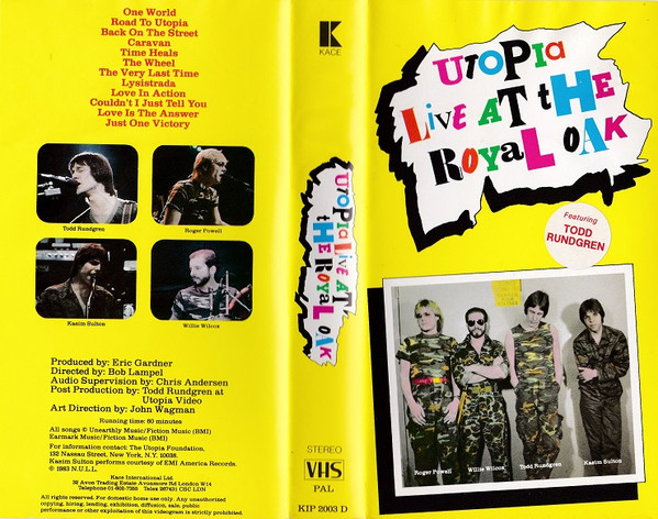 Utopia – Live At The Royal Oak (1983, VHS) - Discogs