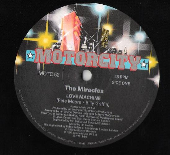 The Miracles – Love Machine (1990, Vinyl) - Discogs