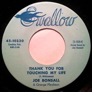 Joe Bonsall And The Orange Playboys - Thank You For Touching My Life / Bad Bad Leroy Brown album cover