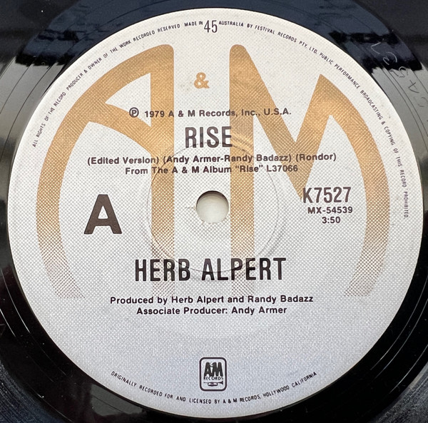 Herb Alpert - Rise | Releases | Discogs