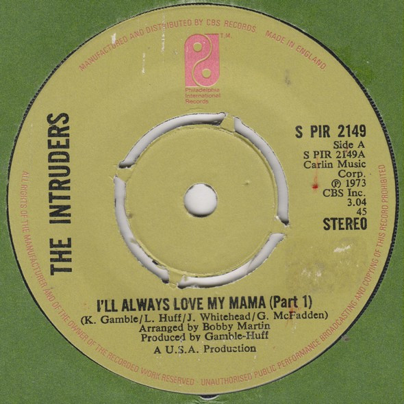 The Intruders - I'll Always Love My Mama (Official PhillySound) 