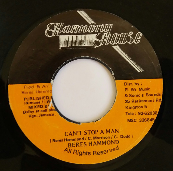 Beres Hammond – Can't Stop A Man (1995, Vinyl) - Discogs