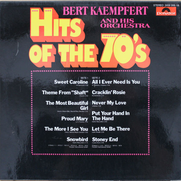 descargar álbum Bert Kaempfert & His Orchestra - Hits Of The 70s