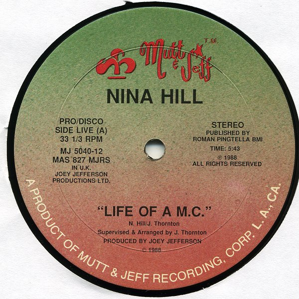 lataa albumi Nina Hill - Life Of A MC I Am The One