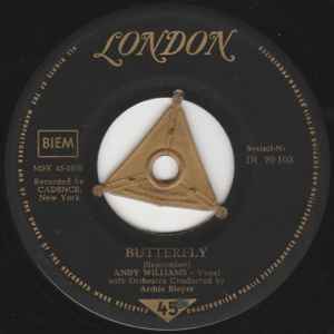 Andy Williams - Butterfly album cover