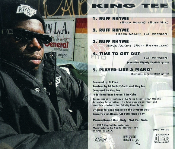 King Tee – Ruff Rhyme (Back Again) (1990, Vinyl) - Discogs