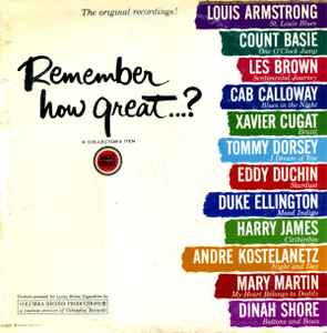 Remember How Great...? - Various