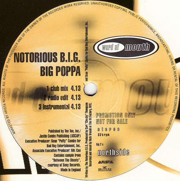Wish Quickly simply Notorious B.I.G. – Big Poppa (1994, Vinyl) - Discogs