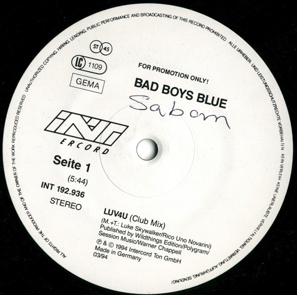 baixar álbum Bad Boys Blue - Luv 4 U