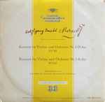 Cover of Konzert Für Violine Und Orchester Nr. 4 D-Dur KV 218  & Konzert Für Violine Und Orchester Nr. 5 A-dur KV 219, 1960-02-00, Vinyl