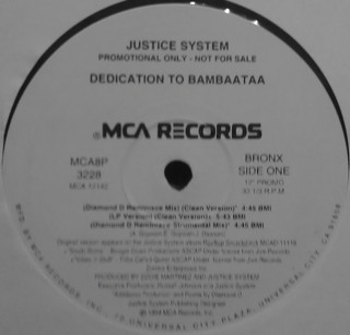 Justice System – Dedication To Bambaataa (1994, Vinyl) - Discogs