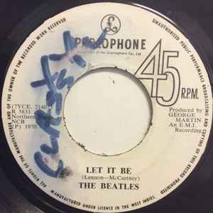 The Beatles – Let It Be / You Know My Name (1970, Vinyl) - Discogs