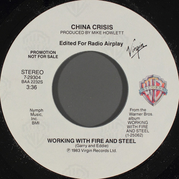 China Crisis – Working With Fire And Steel (1983, Vinyl) - Discogs