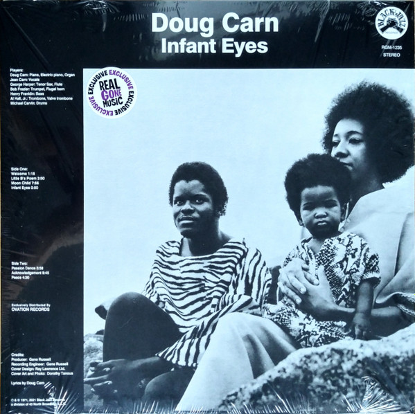 Doug Carn – Infant Eyes (2021, Clear with Black Splatter, Vinyl 
