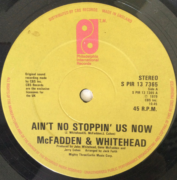 McFadden & Whitehead - Ain't No Stoppin' Us Now | Releases | Discogs