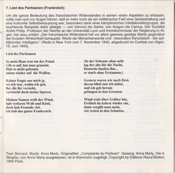 Album herunterladen Various - 1933 1963 Lieder Des Europäischen Widerstandes Gegen Den Faschismus