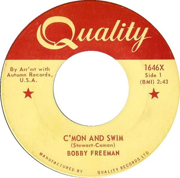 Bobby Freeman – C'mon And Swim (1964, Vinyl) - Discogs