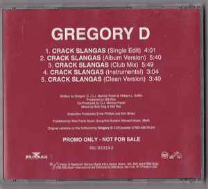 Gregory D – Crack Slangas (1992, CD) - Discogs