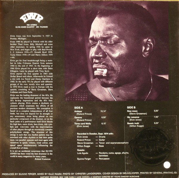 Album herunterladen Elvin Jones Quartet - Mr Thunder