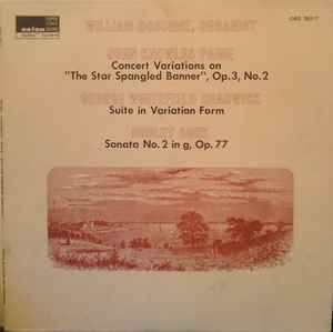 William Osborne - Concert Variations On "The Star Spangled Banner", Op. 3, No. 2 / Suite In Variation Form / Sonata No. 2 In g, Op. 77 album cover