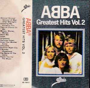 ABBA – Greatest Hits Vol. 2 (1979, Black lettering, Cassette 