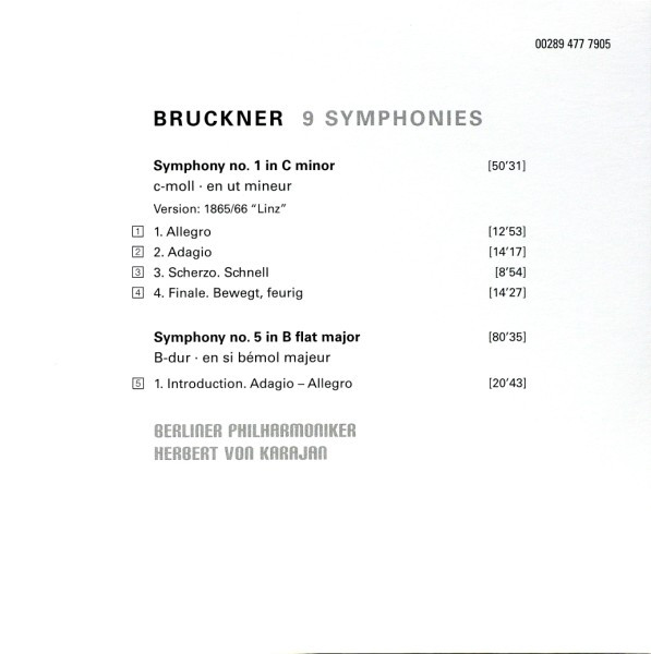 last ned album Bruckner Karajan, Berliner Philharmoniker - 9 Symphonies