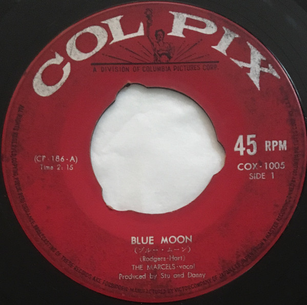 The Marcels – Blue Moon (1961, Vinyl) - Discogs