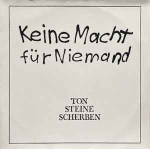 Ton Steine Scherben - Keine Macht Für Niemand album cover