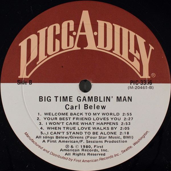 last ned album Carl Belew - Big Time Gamblin Man