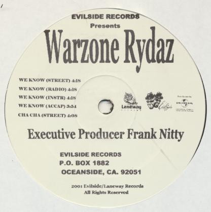 Warzone Rydaz We Know Cha Cha Outta Pocket 2001 Vinyl