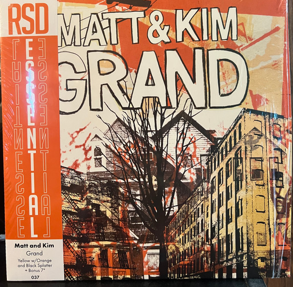 Matt & Kim – Grand (2023, Yellow W/ Orange And Black Splatter 