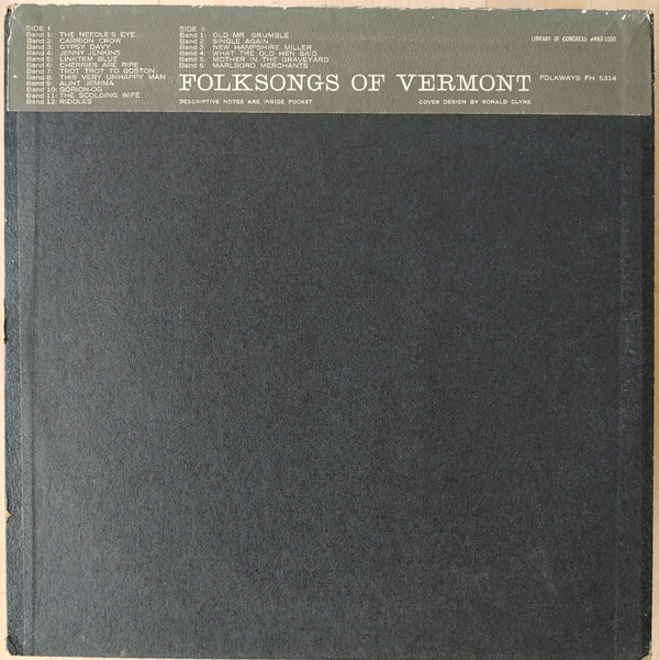 télécharger l'album Download Margaret MacArthur - Folksongs Of Vermont album