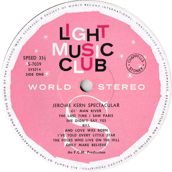 descargar álbum Various - Jerome Kern Spectacular
