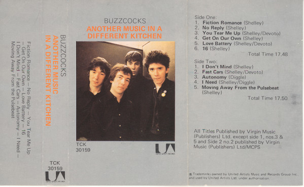 Buzzcocks - Another Music In A Different Kitchen | Releases | Discogs