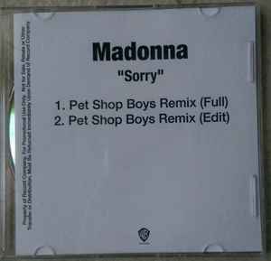 Madonna – Sorry - PSB Remixes (2006, CDr) - Discogs