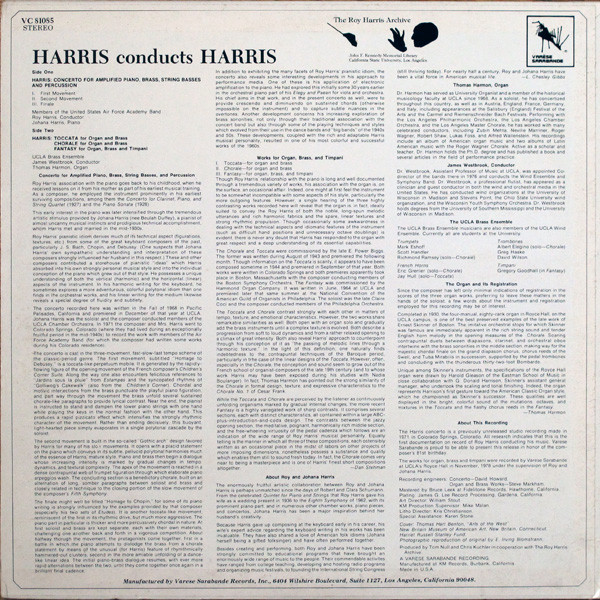 baixar álbum Roy Harris - Harris Conducts Harris
