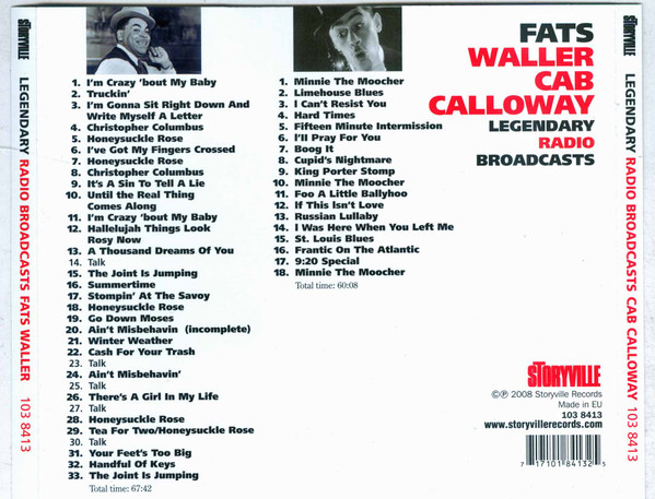 baixar álbum Fats Waller, Cab Calloway - Legendary Radio Broadcasts
