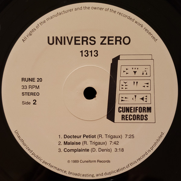 last ned album Univers Zero - 1313